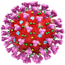 Grafische Darstellung des Corona-Virus