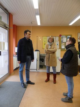 Nils Schmid im Gespräch mit Helga Rütten und Bettina Reeb